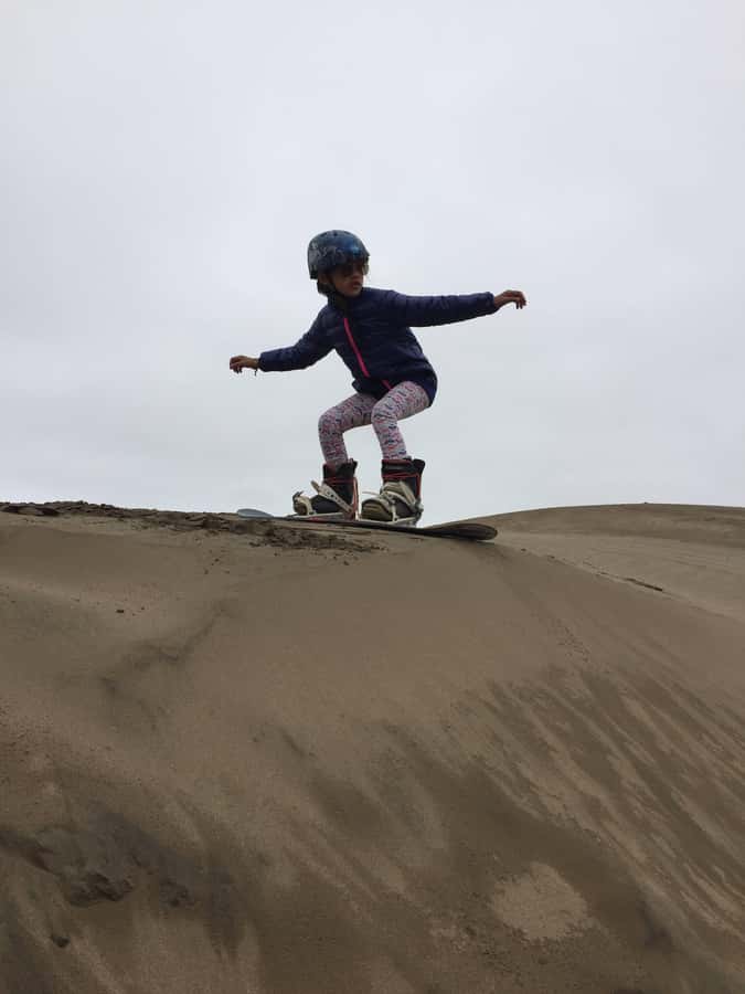 Sandbording in Lima - Learning to sandboard on Lima’s dunes