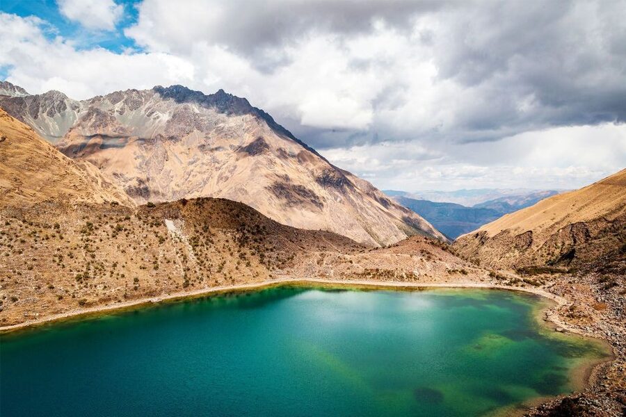Trek to Humantay Lake from Cusco - Descending to Soraypampa for Mountain Views