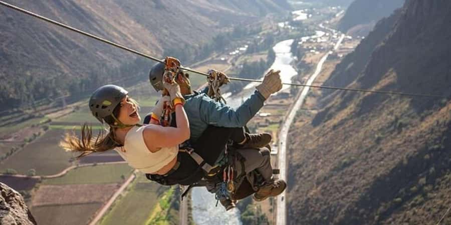 Zipline over the Sacred Valley Trip - Four ziplines above Raqchi